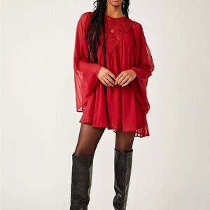 Free People  Sunshine Of Love Mini Dress S